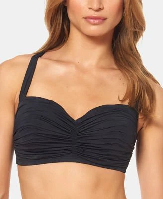 Bleu Rod Beattie Shirred Underwire D-Cup Bikini Top