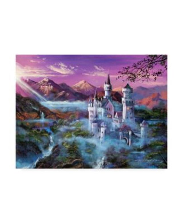Art print “Fairy Tale Castle” oil painting 29.7 x 21 cm