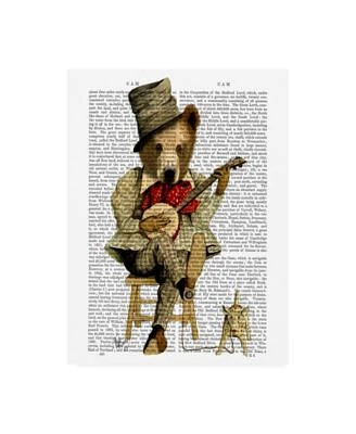 Fab Funky Banjo Bear Canvas Art - 36.5" x 48"