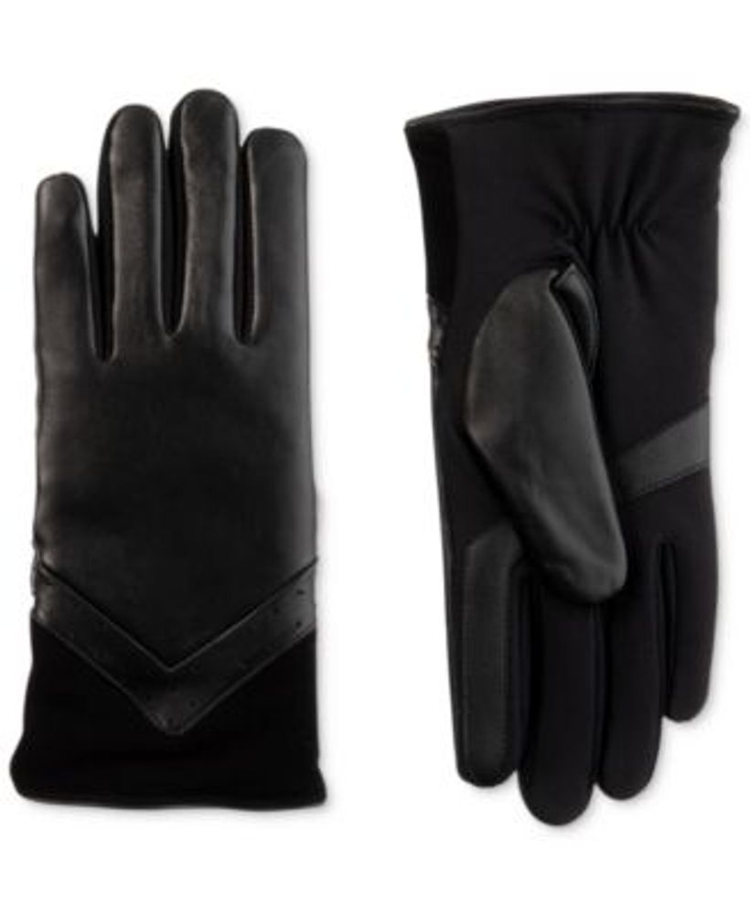 Women's Sleekheat Leather Smartouch Gloves with Fleece Lining