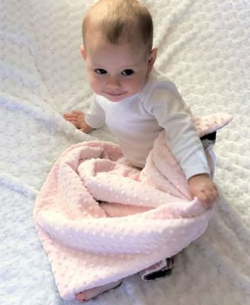 Minky Baby Girl Blanket