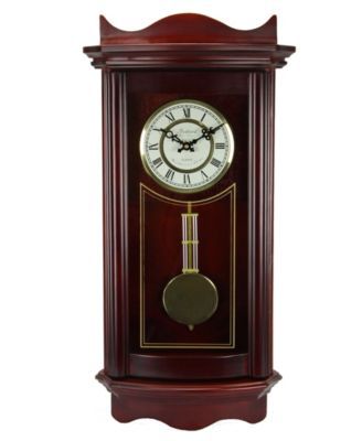 Clock Collection 25" Wall Clock with Pendulum