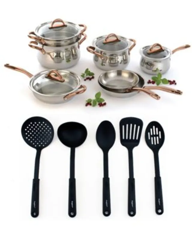 BergHOFF Ouro Gold Stainless Steel 11 Piece Cookware Set - Macy's