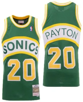 Men's Mitchell & Ness Gary Payton Green Seattle SuperSonics 1994-95  Hardwood Classics Swingman Player Jersey