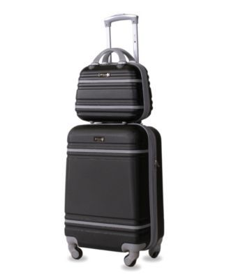 Varsity 2-Piece Carry-On Hardside Cosmetic Luggage Set