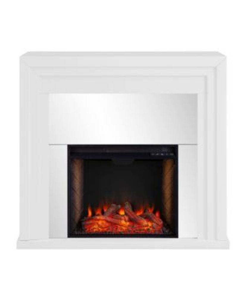 Southern Enterprises Morrigan Mirrored Alexa-Enabled Electric Fireplace |  Foxvalley Mall