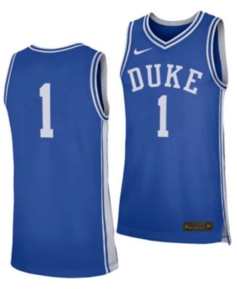 Youth Nike #1 White Duke Blue Devils Icon Replica Basketball Jersey Size: Medium