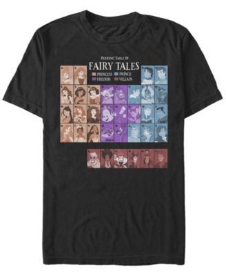 Men's Princess Periodic Table of Fairy Tales Short Sleeve T- shirt