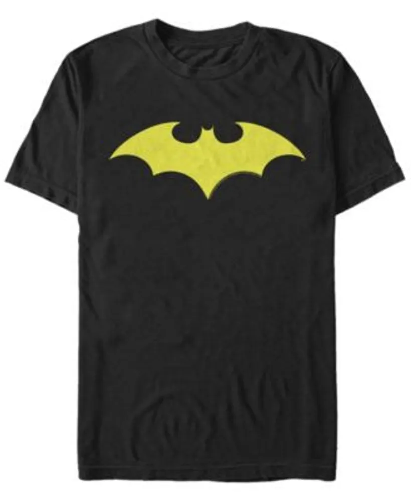 Fifth Sun DC Men's Batman Classic Yellow Bat Logo Short Sleeve T-Shirt |  Connecticut Post Mall