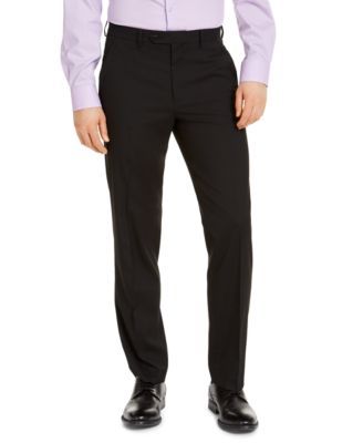 Men's Classic-Fit Stretch Solid Suit Pants