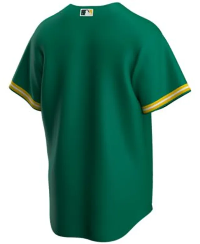 Oakland Athletics Stitches Button-Down Raglan Replica Jersey - Green