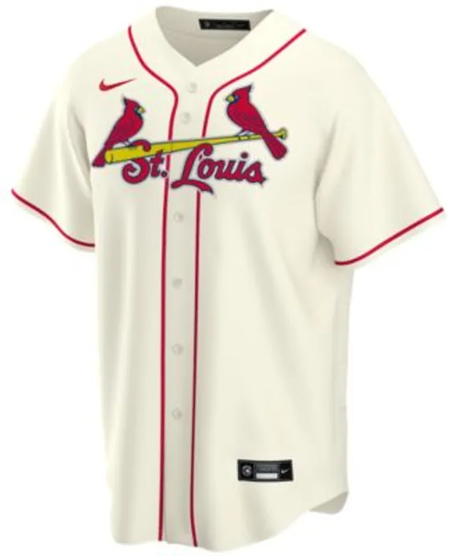 Profile Men's Yadier Molina Cream St. Louis Cardinals Big & Tall Replica Player Jersey