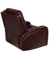 henriel leather power recliner with air massager