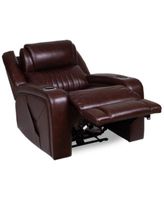 henriel leather power recliner with air massager