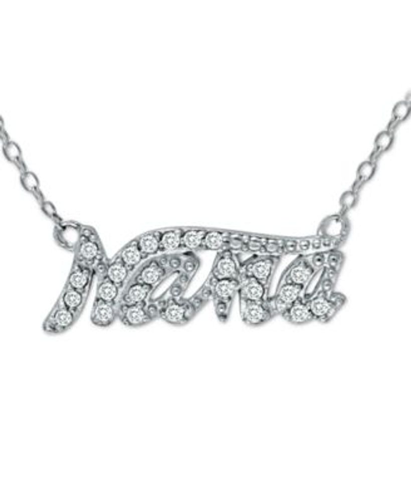 Giani Bernini Sterling Silver cubic zirconia pendant Necklace