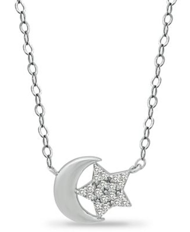 Giani Bernini Cubic Zirconia XO Pendant Necklace in Sterling