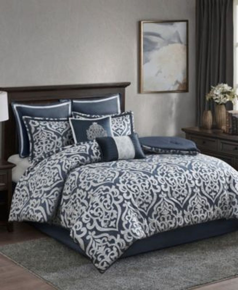 Madison Park Odette Jacquard 8-Pc. Comforter Set, King | Hawthorn Mall
