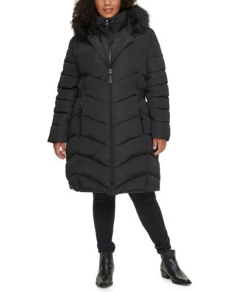 Bier Traditie Voorschrijven Calvin Klein Women's Plus Faux-Fur-Trim Hooded Puffer Coat | Hawthorn Mall