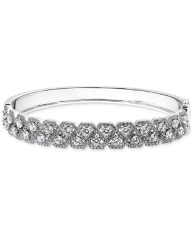 sterling silver cz bangle bracelets