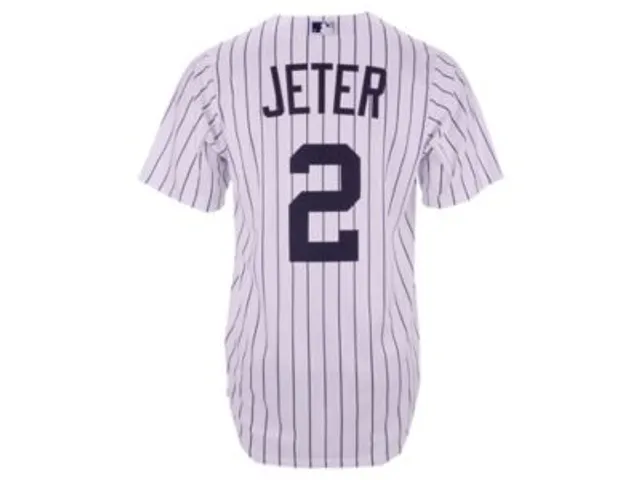 Nike Men's New York Yankees Coop Derek Jeter Player Replica Jersey - White/Navy