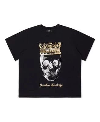 Men's Live Free, Die Strong Skull T-shirt