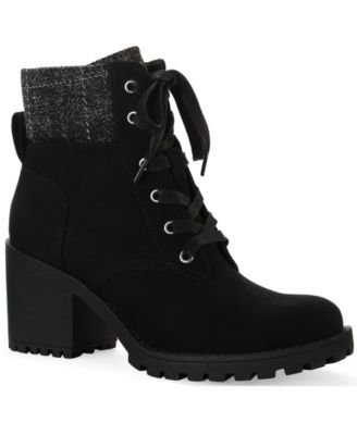 Romina Lace-up Hiker Booties, Created for Macy's