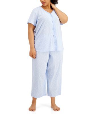 The Everyday Cotton Plus Capri Pajama Set