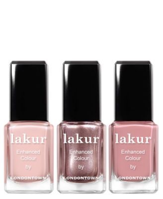 3-Pc. Rose All Day Lakur Enhanced Colour Nail Polish Set