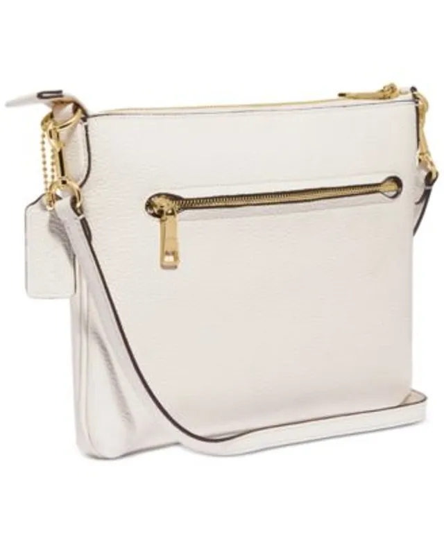 COACH Pebble Leather Chaise Crossbody - Macy's