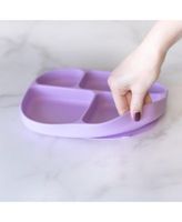 Silicone Grip Dish: Purple