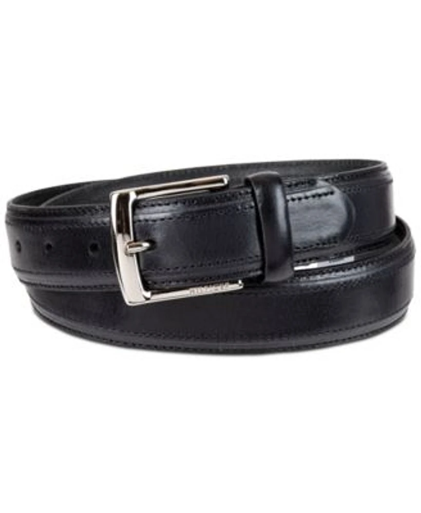 Tommy Hilfiger Stitched-Loop Brown Belt - Macy's