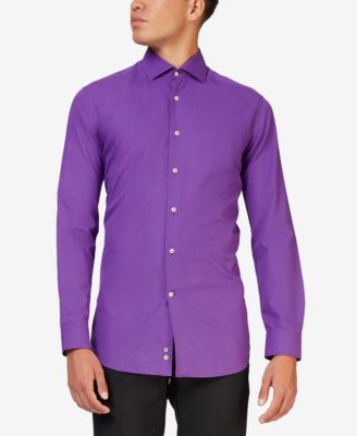 Men's Purple Prince Solid Color Shirt