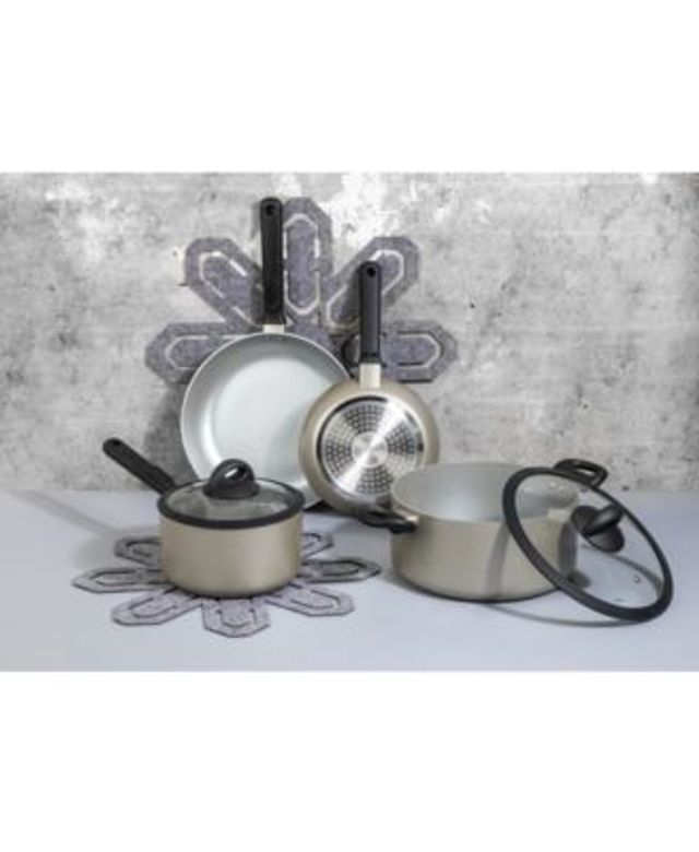 Brooklyn Steel Co. Ultraviolet Nonstick 8-Pc. Cookware Set - Macy's