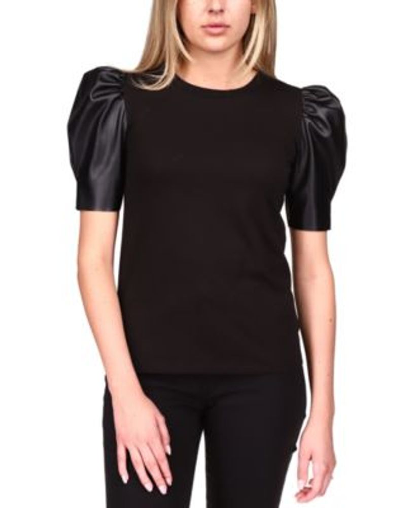 Michael Kors Puff-Sleeve T-Shirt, Regular & Petite | Hawthorn Mall