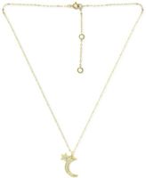 Giani Bernini Cubic Zirconia Moon & Star Pendant Necklace, 16 + 2