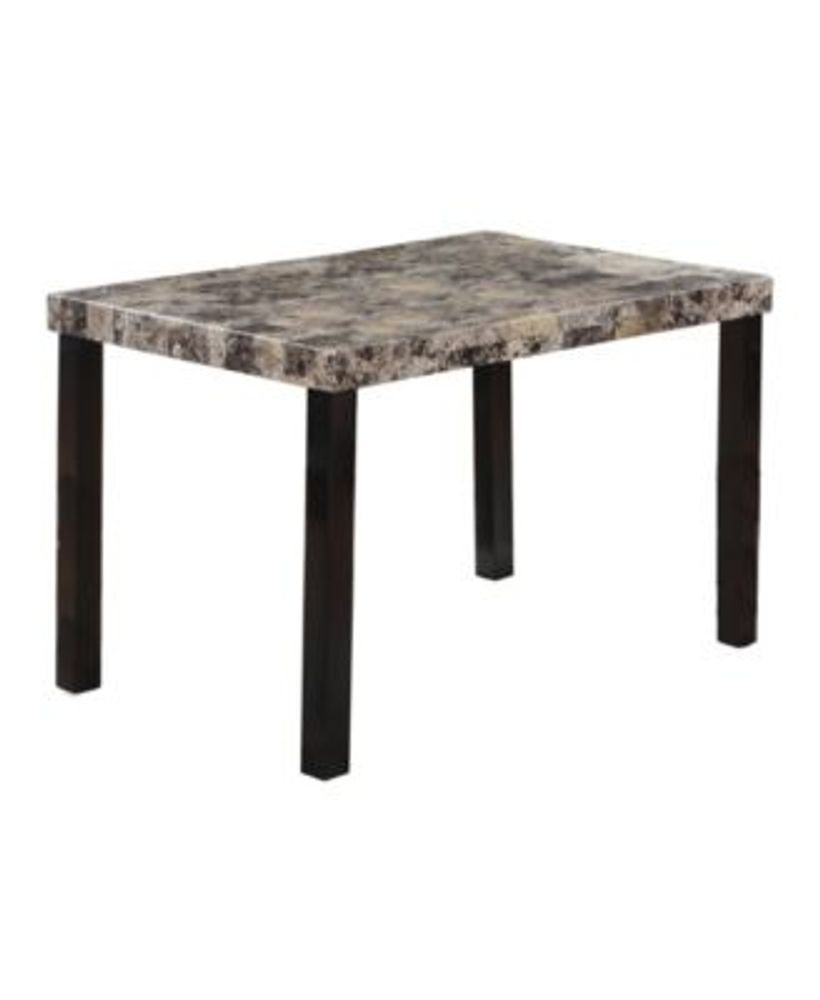 graffy modern marble faux dining table