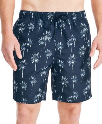 Men's Palm Print 8" Swim Shorts