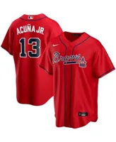 Atlanta Braves Nike Alternate Replica Team Jersey - Red