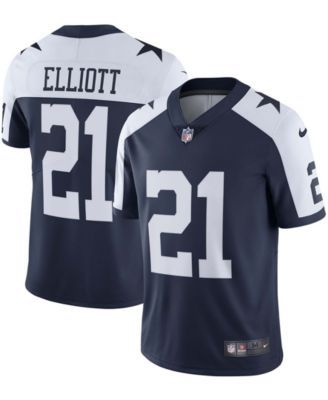 Men's Nike Ezekiel Elliott Navy Dallas Cowboys Alternate Game