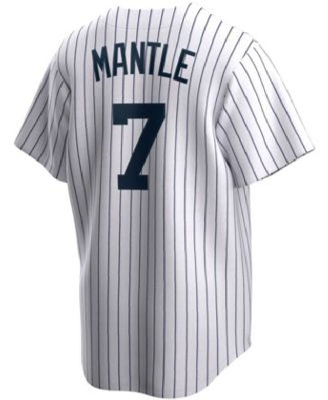 Men's Nike Mickey Mantle Gray New York Yankees Road Cooperstown Collection Player Jersey