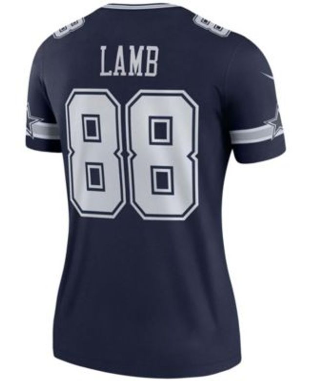 Nike Women's CeeDee Lamb Gray Dallas Cowboys Inverted Legend Jersey - Macy's