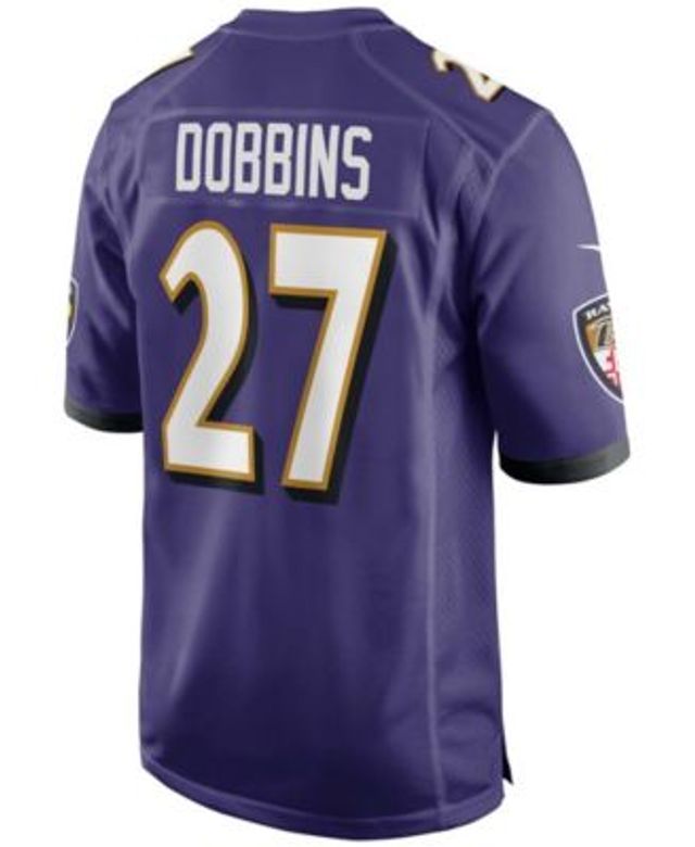 Nike Men's J.K. Dobbins Black Baltimore Ravens Game Jersey - Black