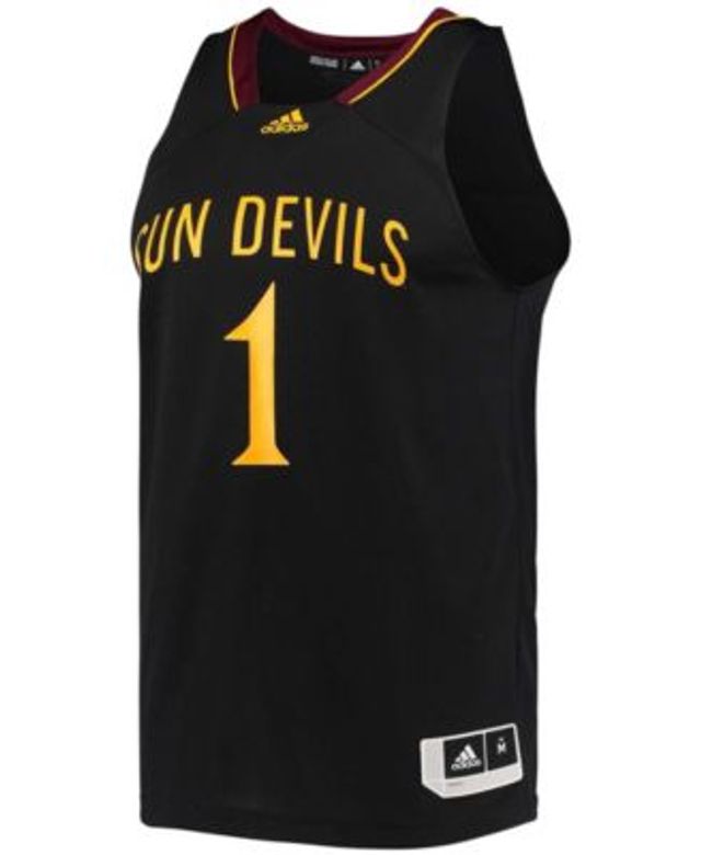 Adidas Men's Black Swingman Basketball Jersey - Maroon U