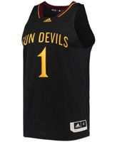 Men's adidas #1 Black Louisville Cardinals Reverse Retro Jersey