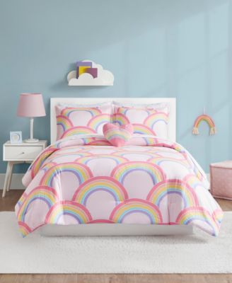 Marta Rainbow Glow the Dark Comforter Created For Macy's
