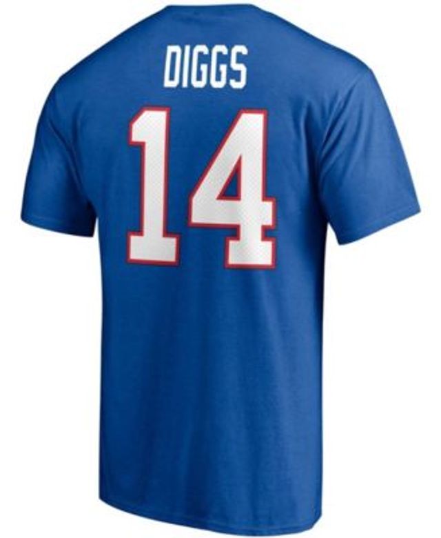 Women's Fanatics Branded Stefon Diggs Royal Buffalo Bills Player Icon Name & Number V-Neck T-Shirt