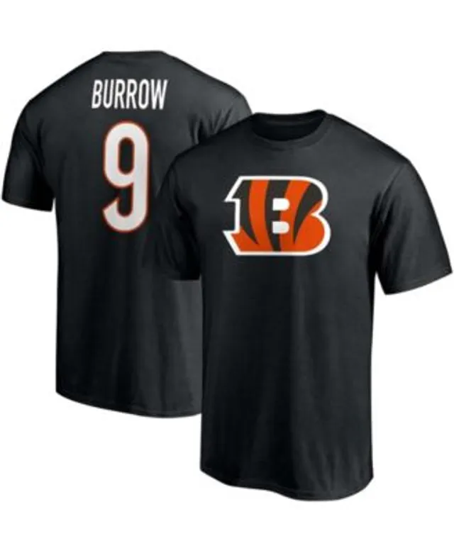 Cincinnati Bengals Name & Number Graphic T-Shirt - Joe Burrow 9 - Womens