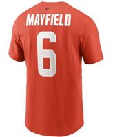 NIKE Men'S Baker Mayfield White Cleveland Browns Name And Number T