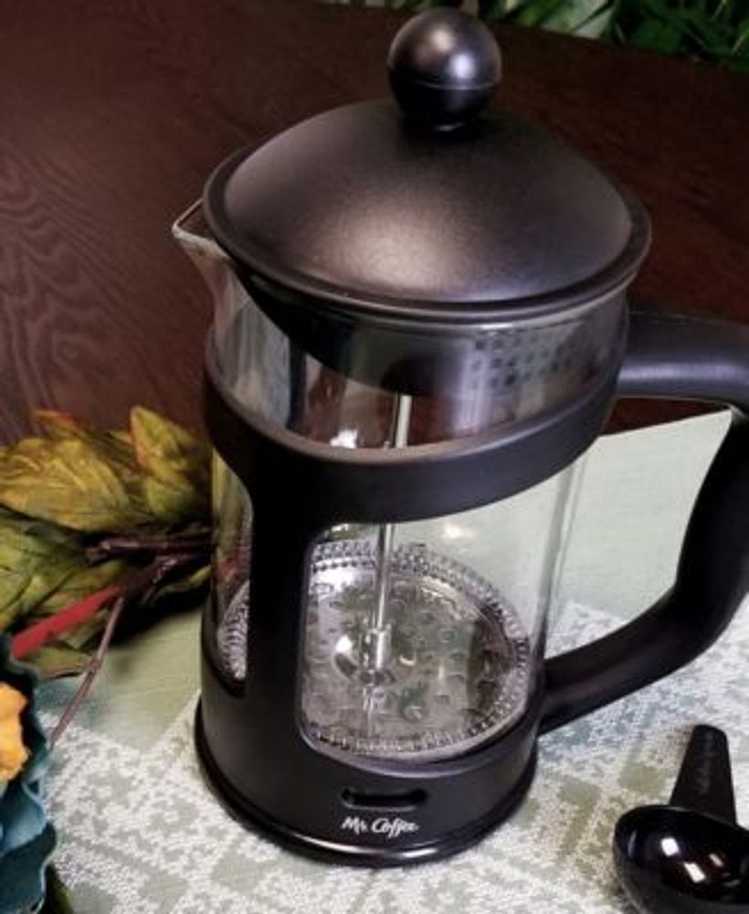 Brivio 28 Ounce Glass French Press Coffee Maker with Plastic Lid