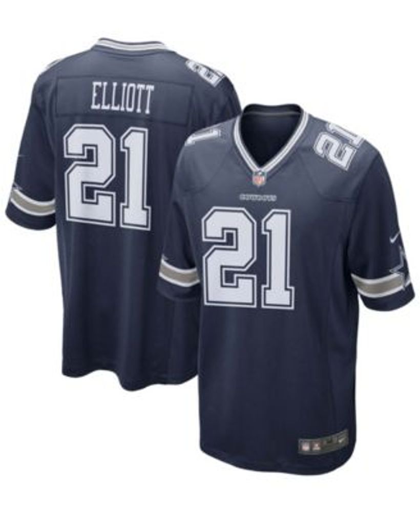 Men's Nike Ezekiel Elliott Silver Dallas Cowboys Inverted Legend Jersey